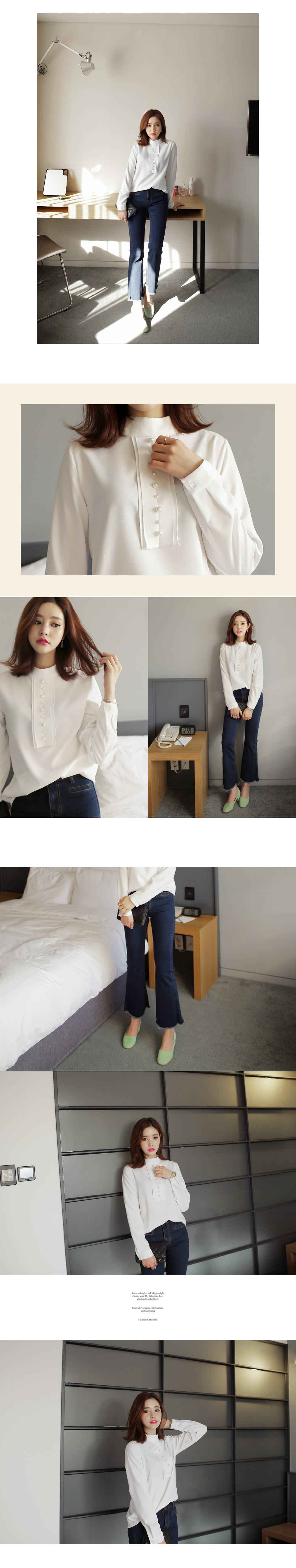 フレイドヘムハイウエストブーツカットデニムパンツ・全1色 | DHOLIC | 詳細画像7