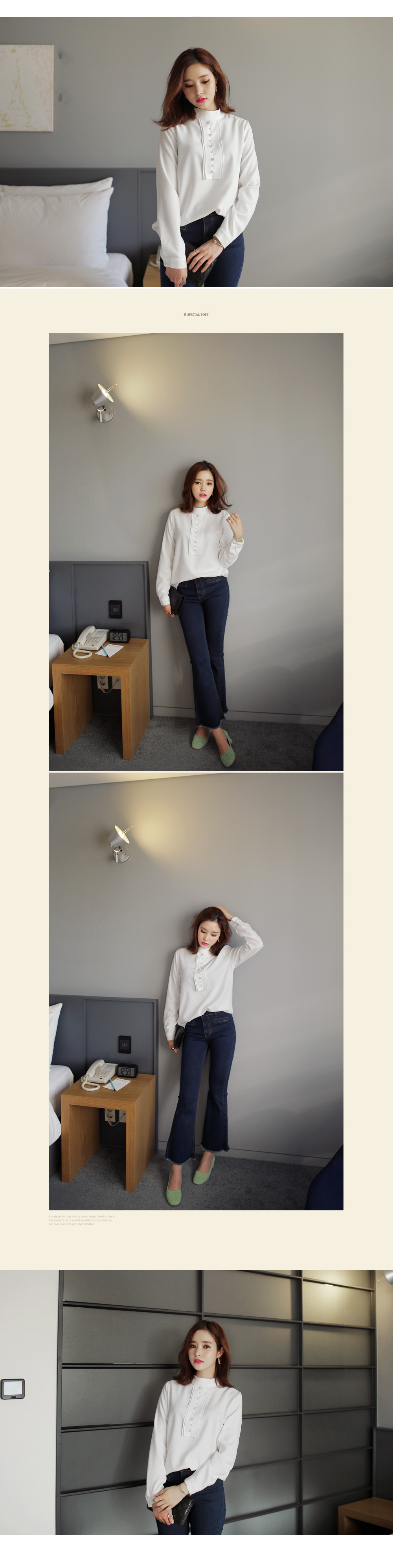 フレイドヘムハイウエストブーツカットデニムパンツ・全1色 | DHOLIC | 詳細画像8