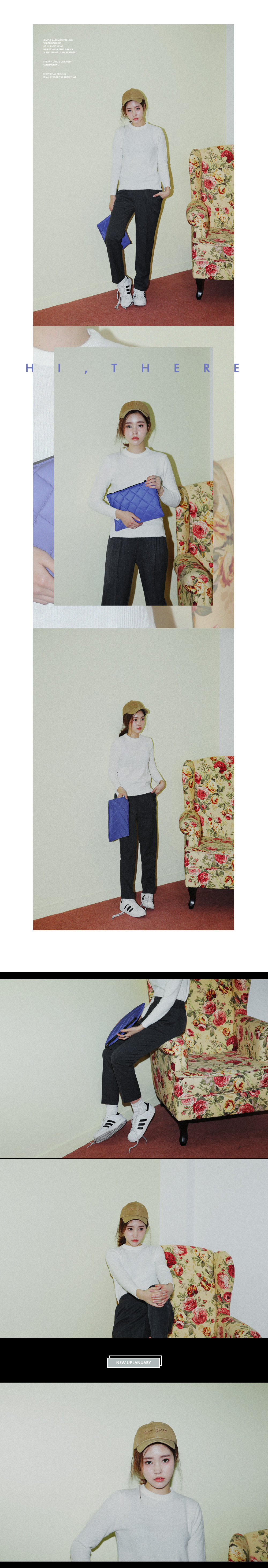 サイドスリットスリムフィットニットプルオーバー・全3色 | DHOLIC | 詳細画像2