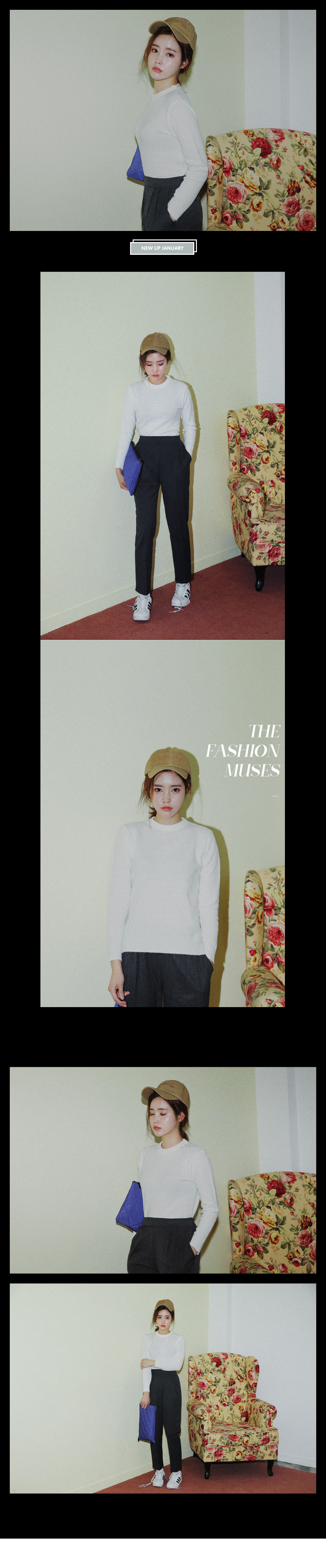 サイドスリットスリムフィットニットプルオーバー・全3色 | DHOLIC | 詳細画像11