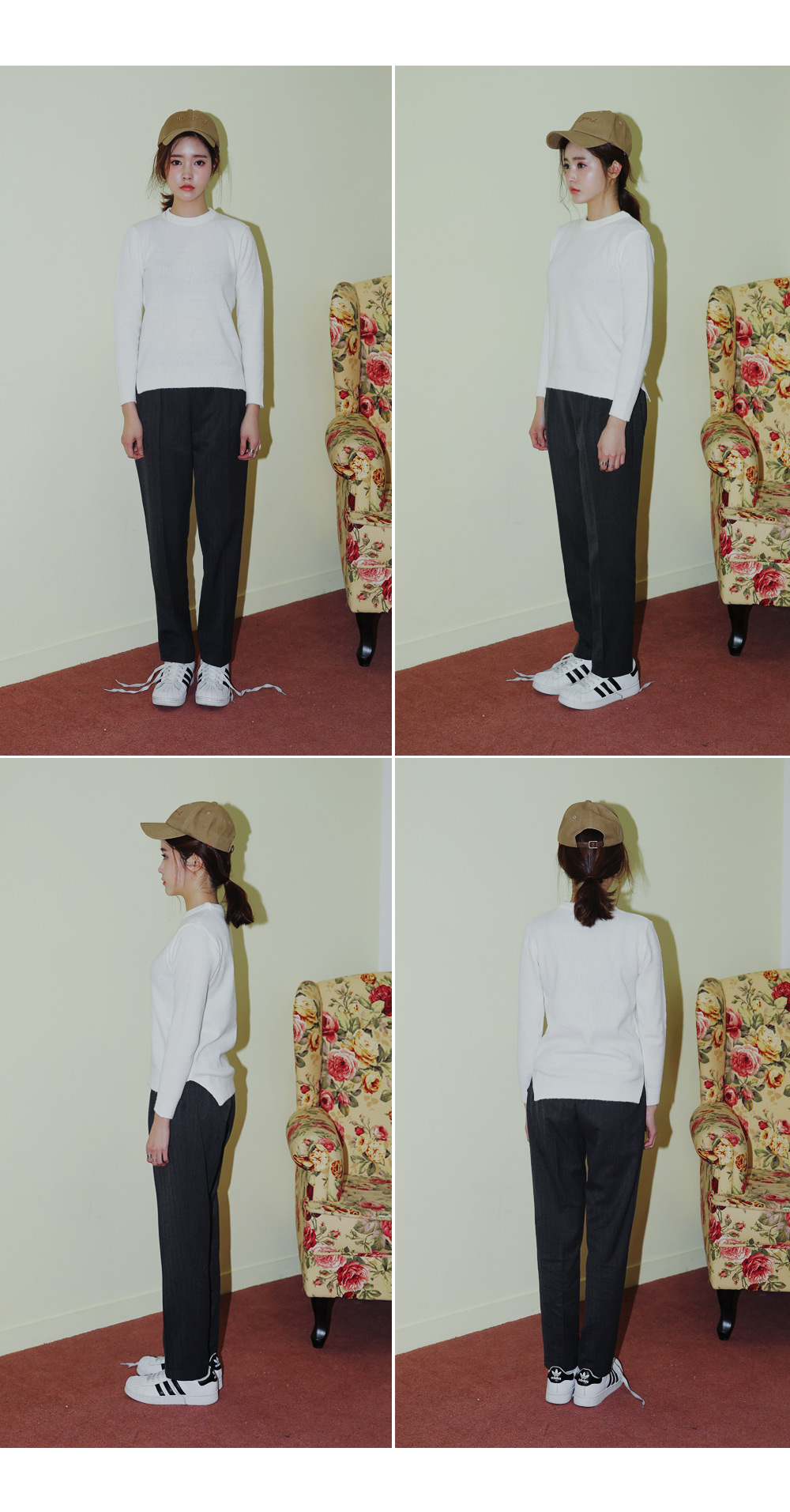 サイドスリットスリムフィットニットプルオーバー・全3色 | DHOLIC | 詳細画像12