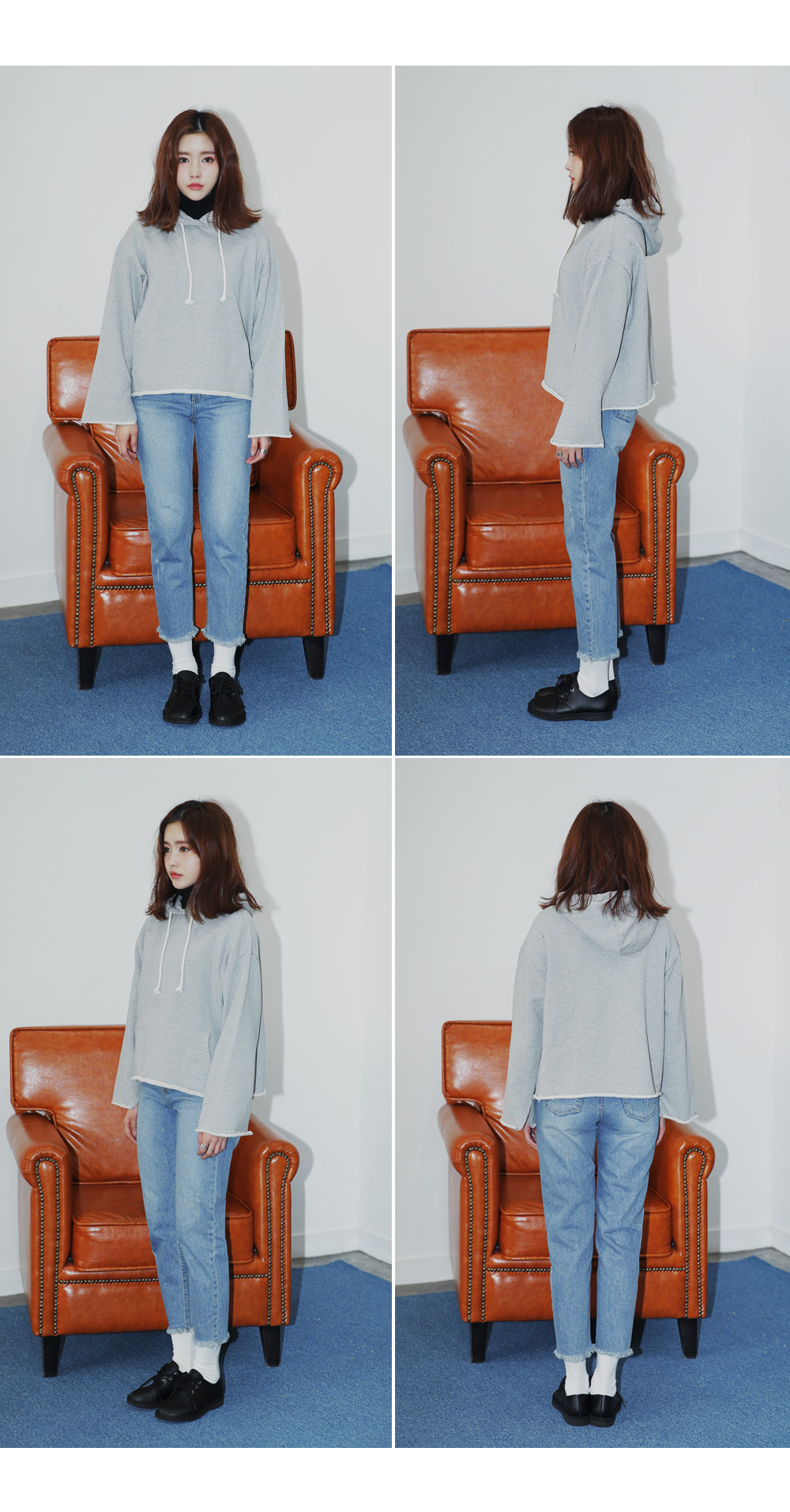 <font color=red><b>**雑誌S cawaii!4月号掲載**</b></font>フレイドヘムハイウエストデニムパンツ・全1色 | DHOLIC | 詳細画像16