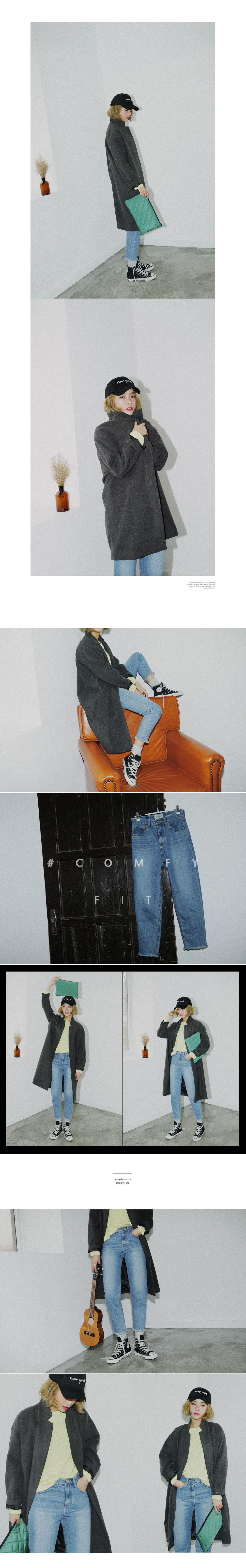 <font color=red><b>**雑誌S cawaii!4月号掲載**</b></font>フレイドヘムハイウエストデニムパンツ・全1色 | DHOLIC | 詳細画像8