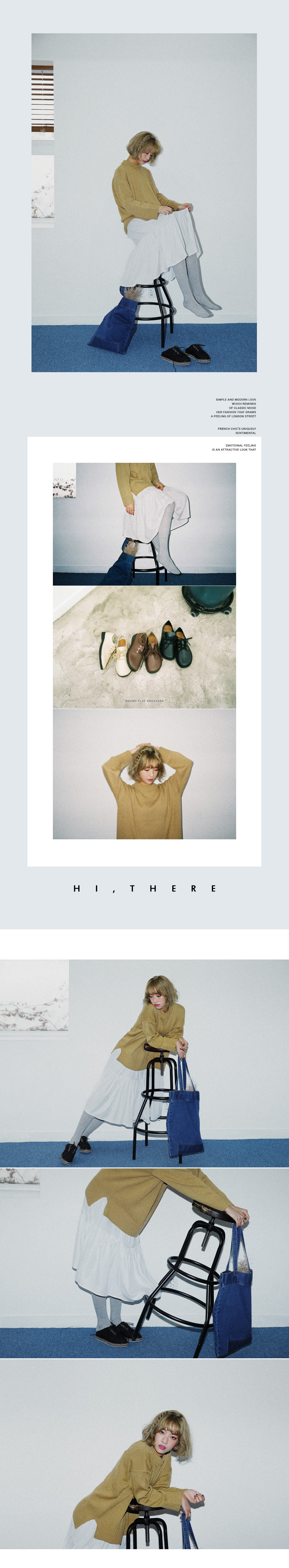 ステッチポイントデニムトートバッグ・全1色 | DHOLIC | 詳細画像2