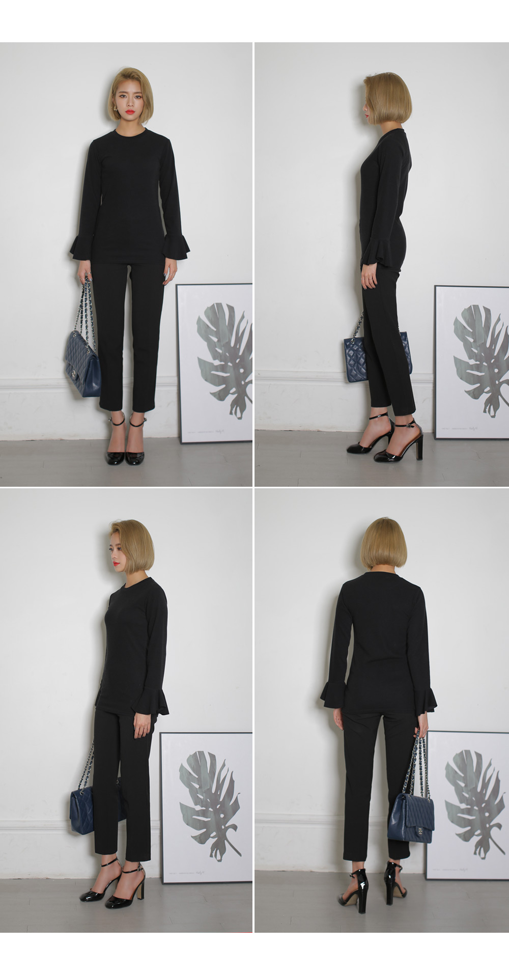 フレアスリーブラウンドネックTシャツ・全4色 | DHOLIC | 詳細画像7