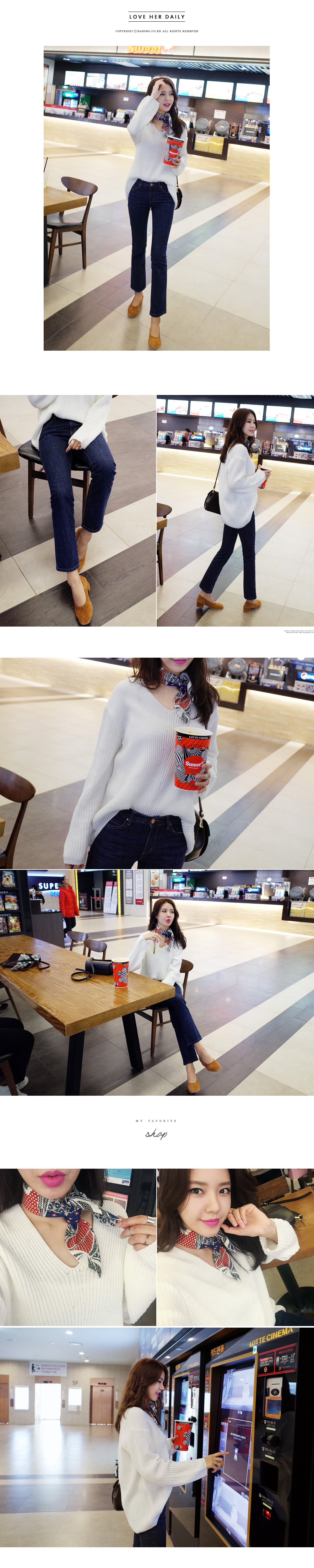 スリムフレアデニムパンツ・全1色 | DHOLIC | 詳細画像6