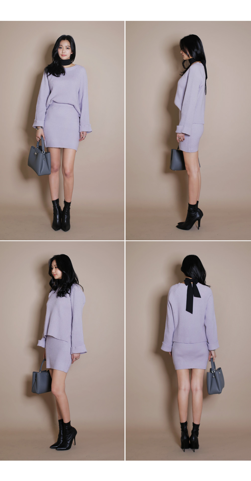 パステルカラーロールアップリブニットプルオーバー・全3色 | DHOLIC | 詳細画像5