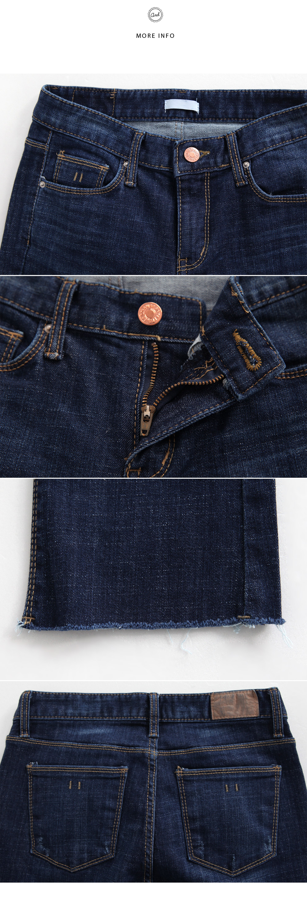 <font color=red><b>**雑誌S cawaii!6月号/JELLY6月号掲載**</b></font>フレイドヘムスリムフレアデニムパンツ・全1色 | DHOLIC | 詳細画像5