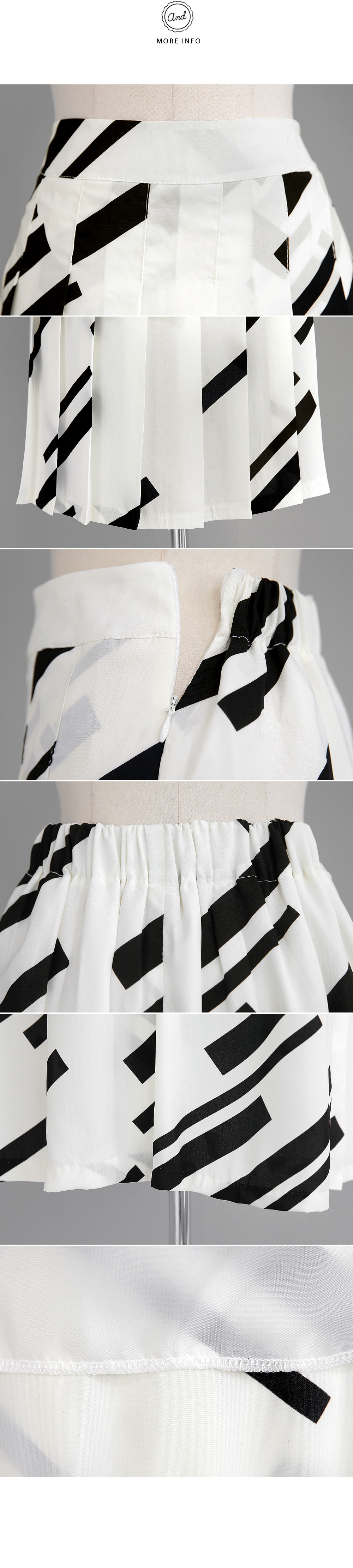 スラッシュパターンティアードプリーツロングスカート・全2色 | DHOLIC | 詳細画像9