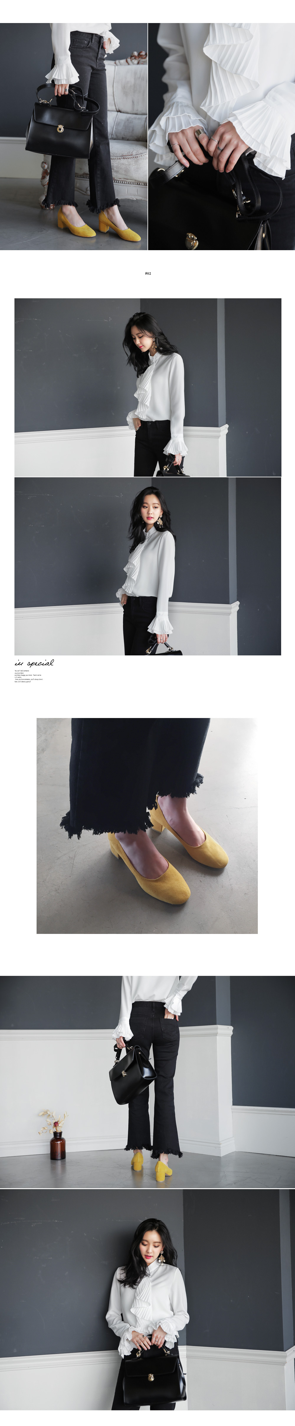 フレイドフレアヘムブラックデニムパンツ・全1色 | DHOLIC | 詳細画像6