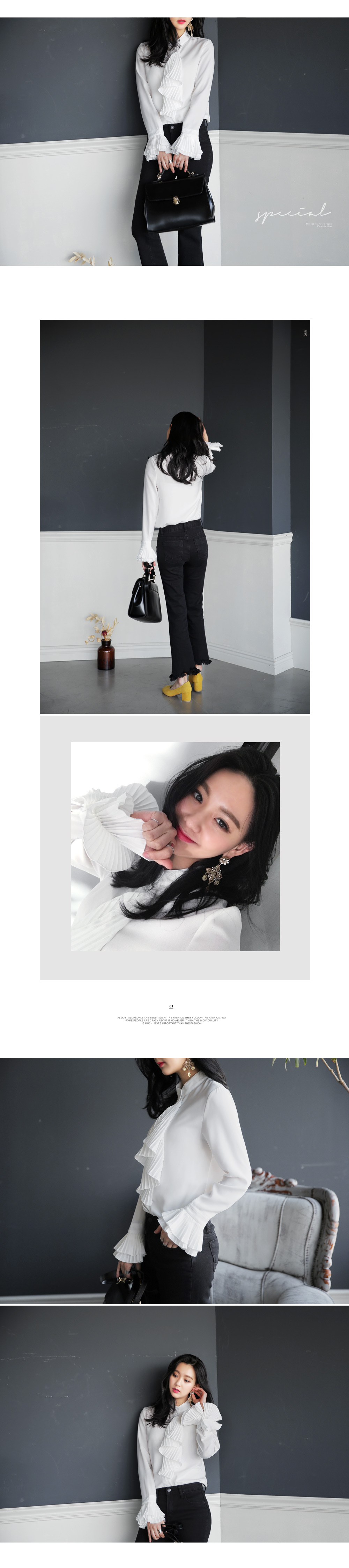 フレイドフレアヘムブラックデニムパンツ・全1色 | DHOLIC | 詳細画像7