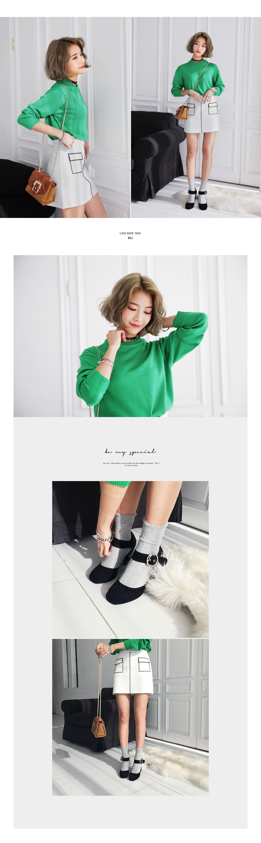 スカラップヘムクルーソックス・全4色 | DHOLIC | 詳細画像3