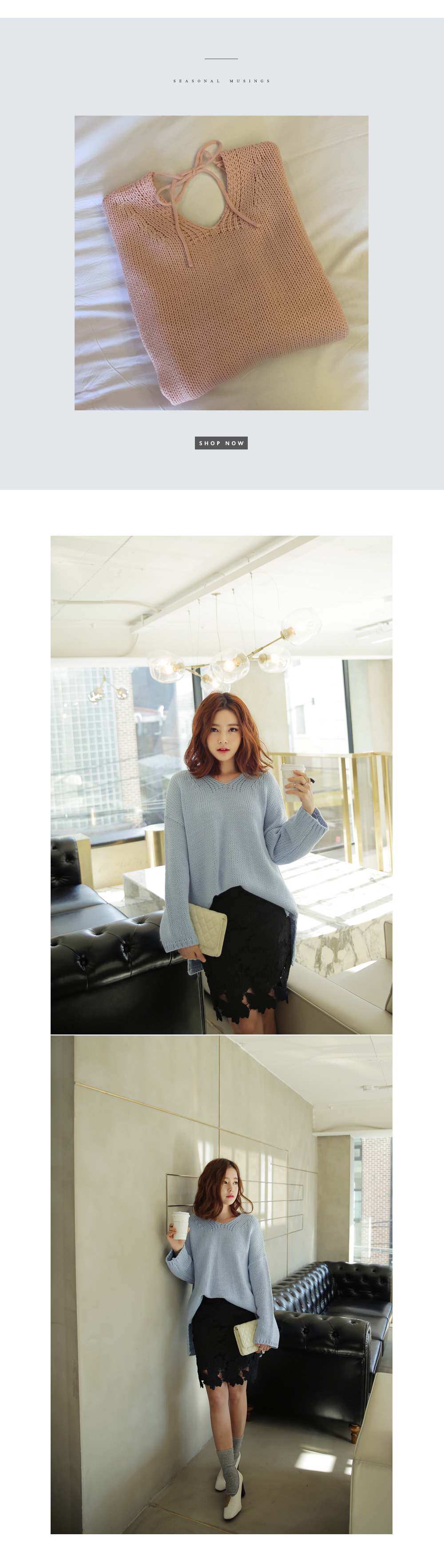 クロシェットレースパターンタイトミニスカート・全3色 | DHOLIC | 詳細画像4