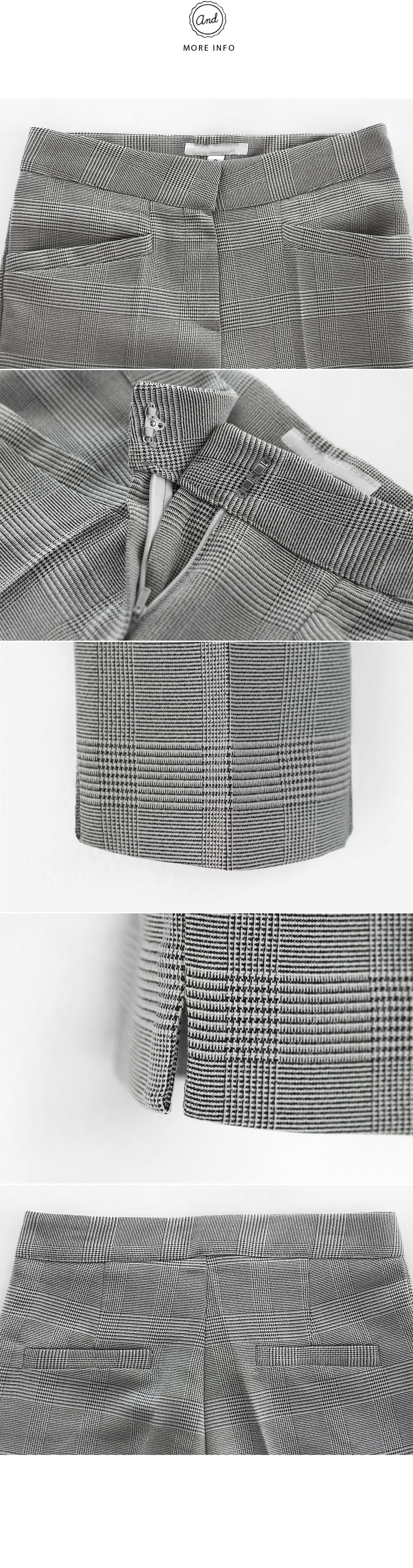 グレンチェックパターンスリムスラックス・全3色 | DHOLIC | 詳細画像10