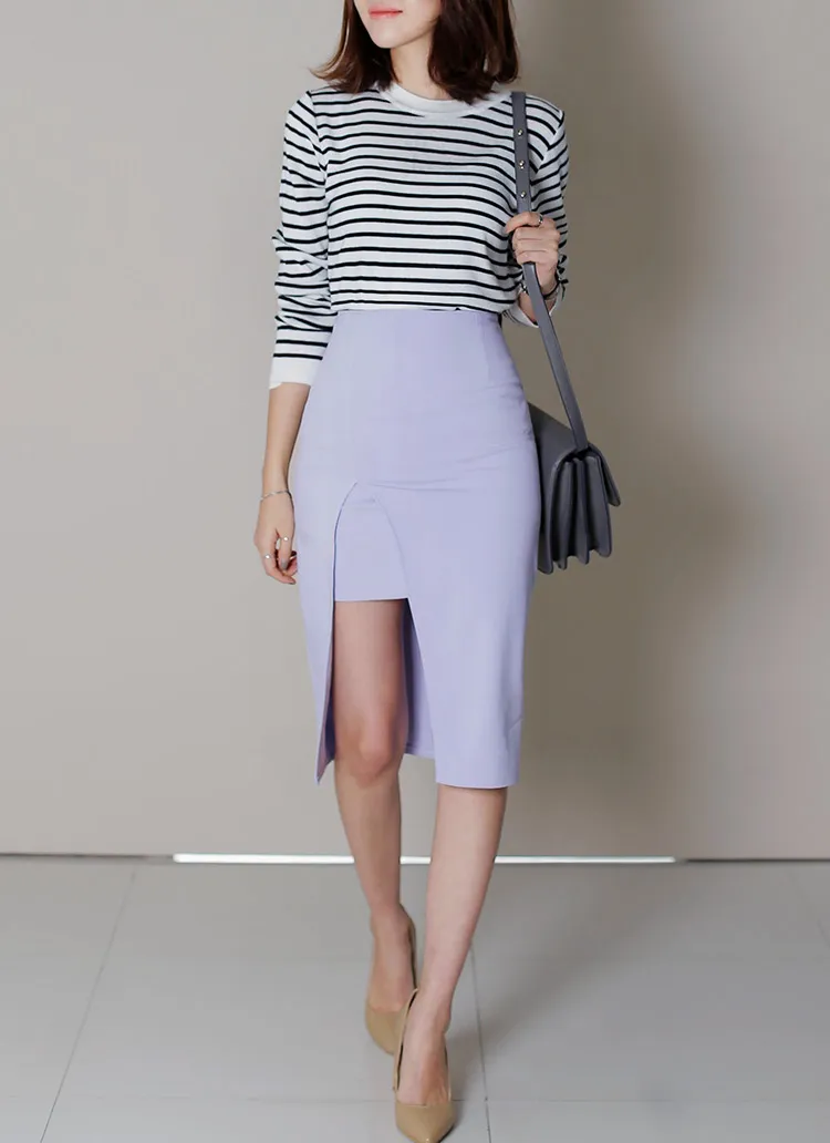 ロングスリットミディ丈タイトスカート・全3色 | DHOLIC | 詳細画像1