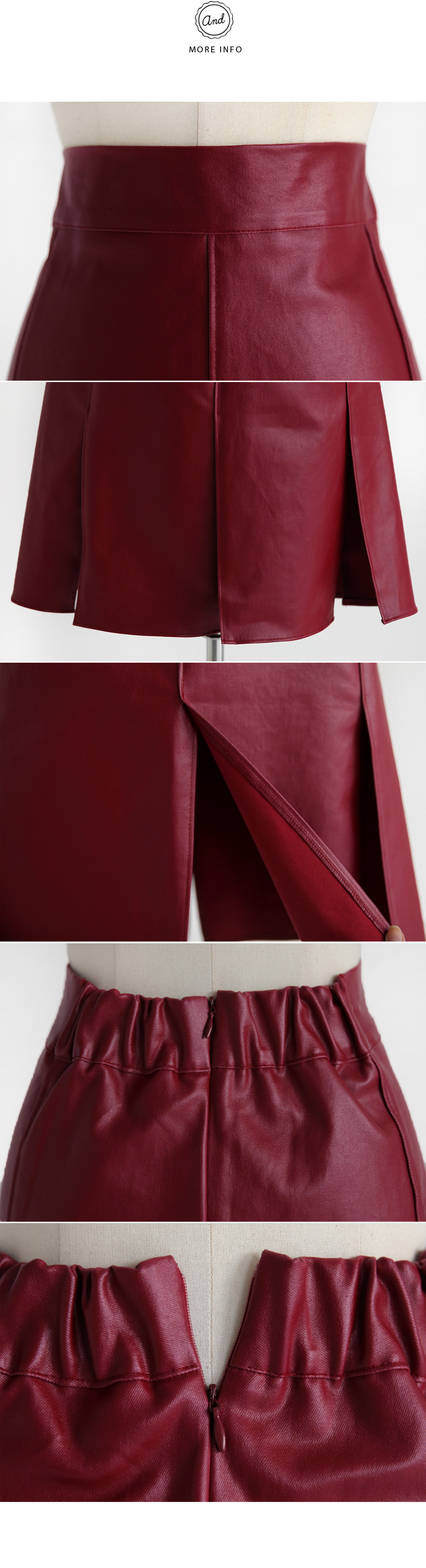 ウエストゴムスリットヘムAラインコーティングスカート・全2色 | DHOLIC | 詳細画像7