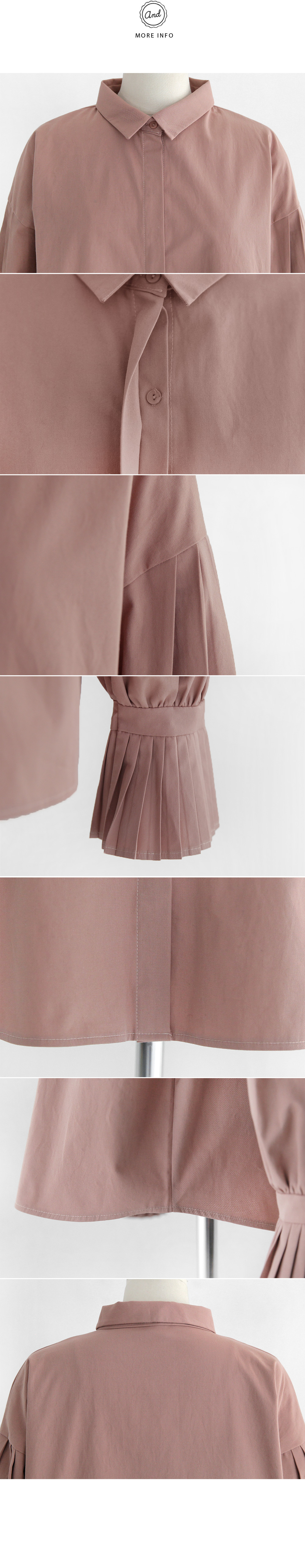 ナローカラープリーツベルスリーブブラウス・全2色 | DHOLIC | 詳細画像11