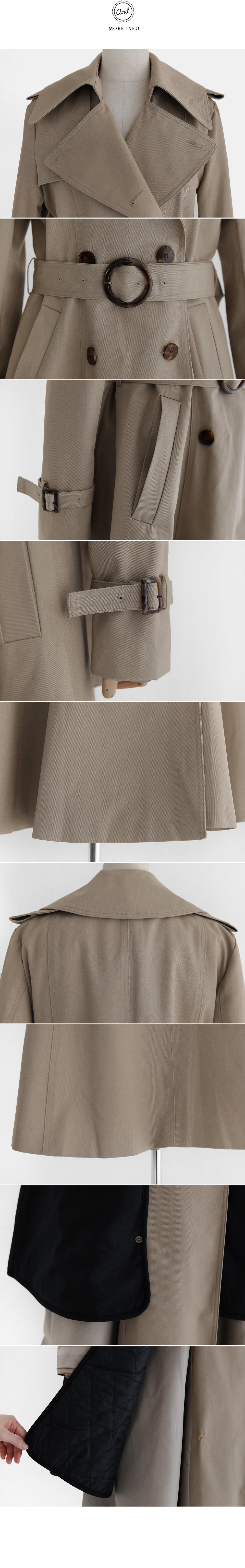 ガンフラップフレアラインロングトレンチコート・全2色 | DHOLIC | 詳細画像9