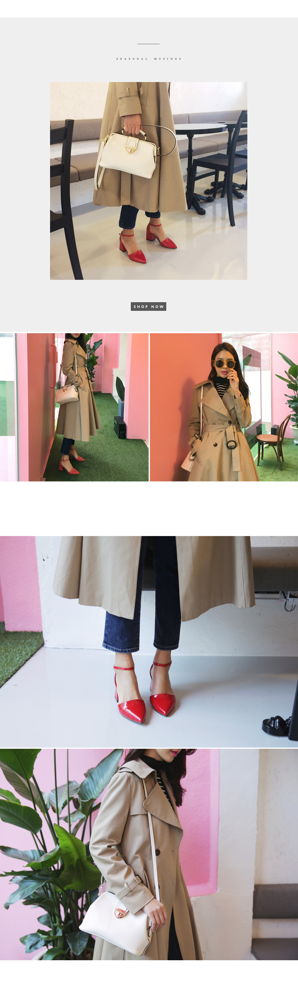 ガンフラップフレアラインロングトレンチコート・全2色 | DHOLIC | 詳細画像5