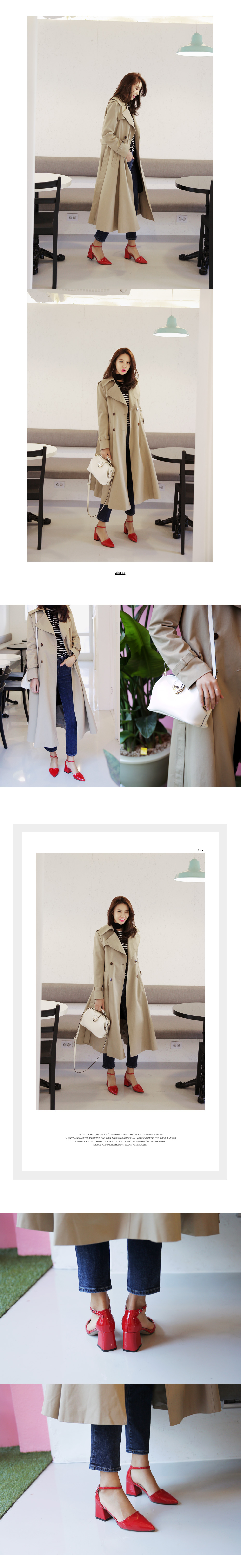 ガンフラップフレアラインロングトレンチコート・全2色 | DHOLIC | 詳細画像7