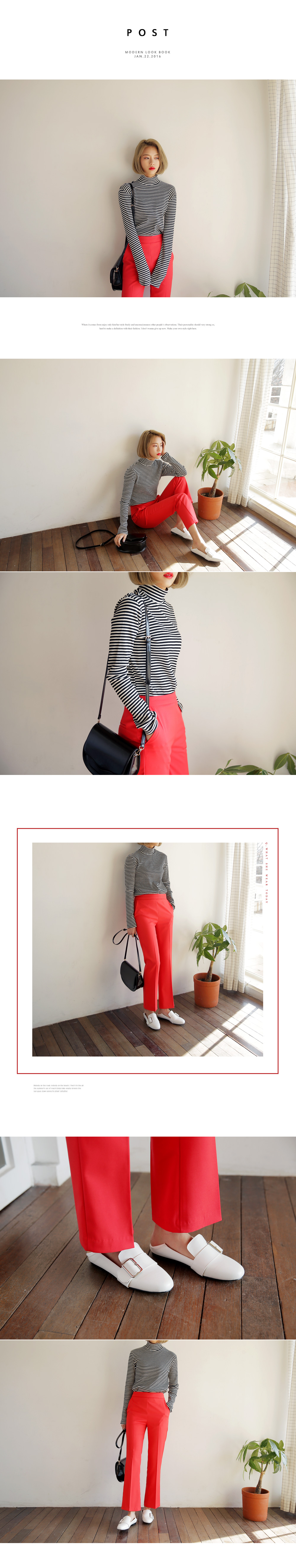 ステッチポイントハーフムーンショルダーバッグ・全2色 | DHOLIC | 詳細画像12