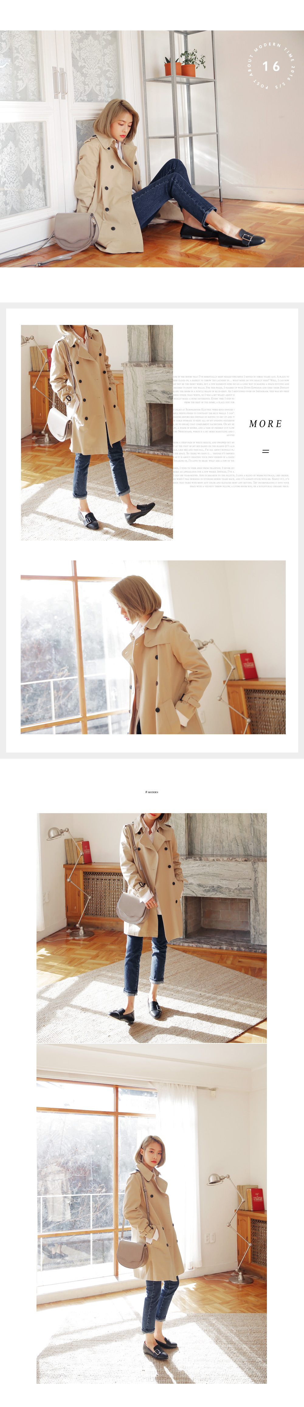 ステッチポイントハーフムーンショルダーバッグ・全2色 | DHOLIC | 詳細画像3