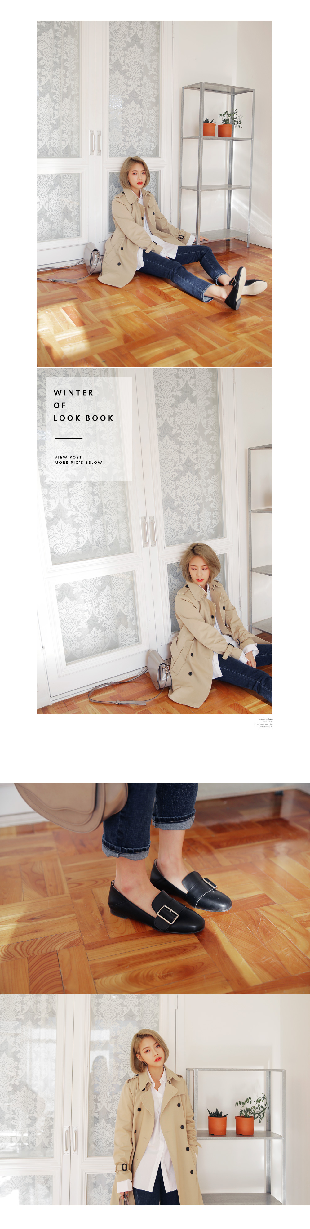 ステッチポイントハーフムーンショルダーバッグ・全2色 | DHOLIC | 詳細画像5