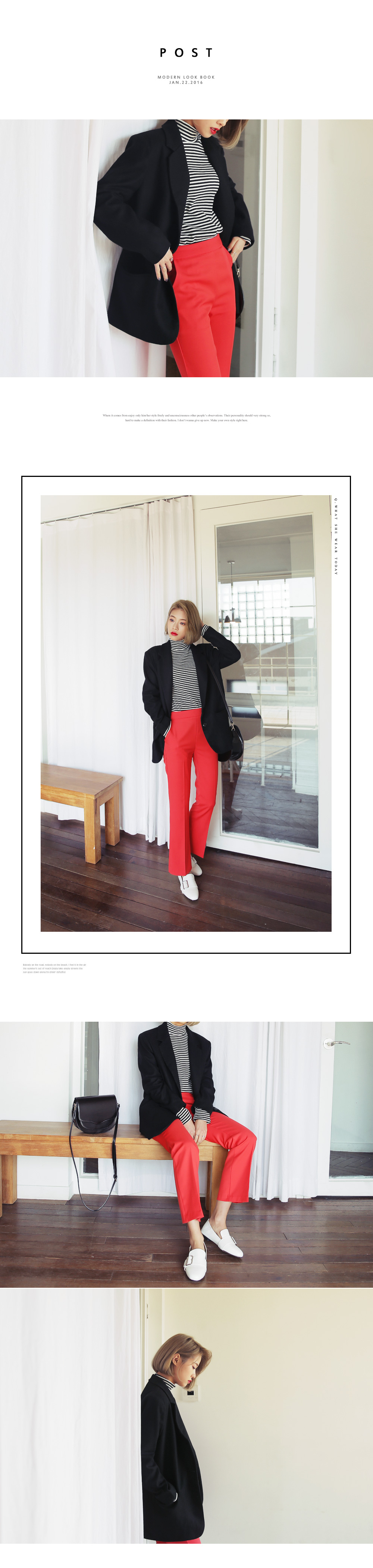 ステッチポイントハーフムーンショルダーバッグ・全2色 | DHOLIC | 詳細画像7