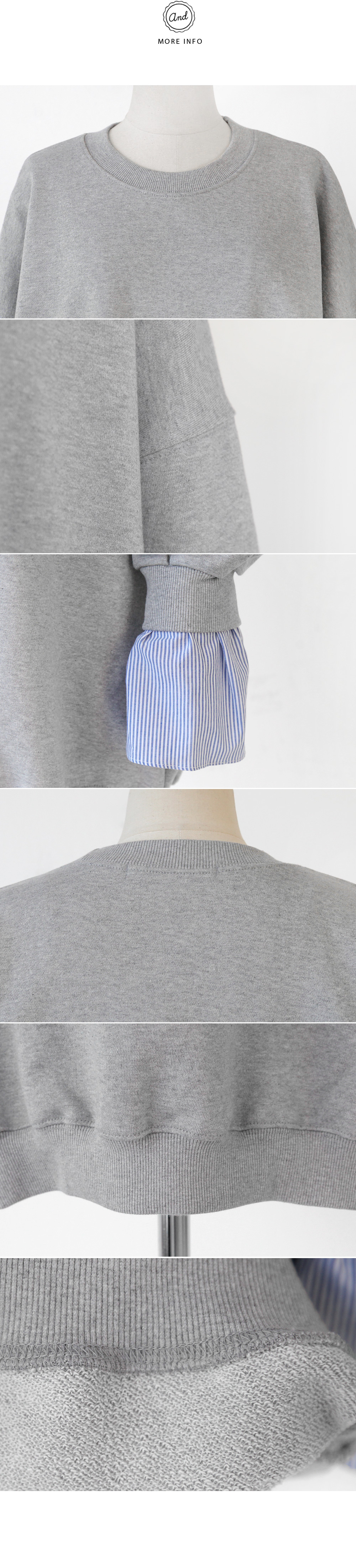 <DHOLIC オリジナル>レイヤードカフススウェットワンピース・全2色 | DHOLIC | 詳細画像10