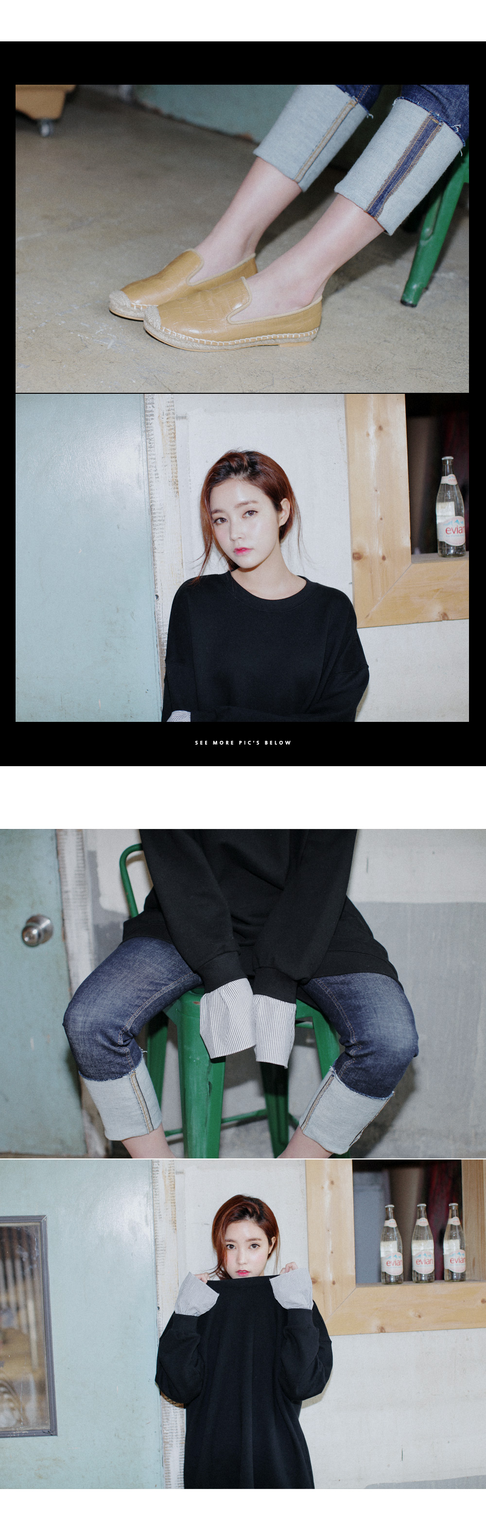 <DHOLIC オリジナル>レイヤードカフススウェットワンピース・全2色 | DHOLIC | 詳細画像7