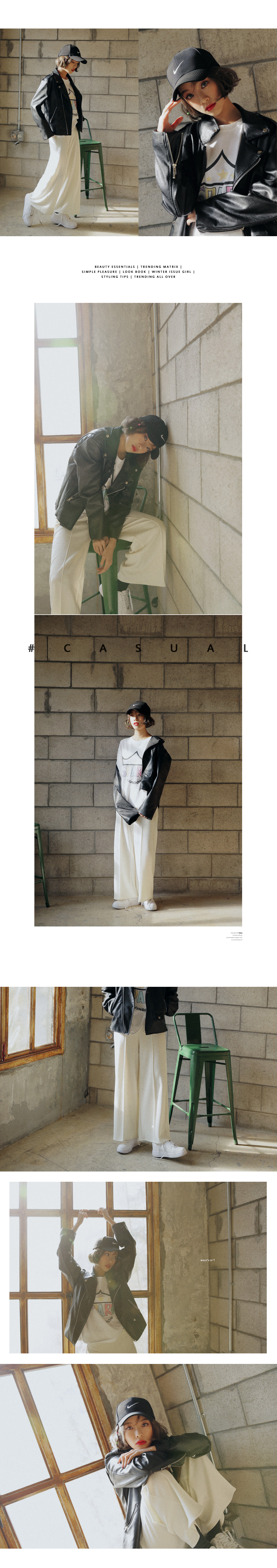 フェイクレザーオーバーシルエットライダースジャケット・全1色 | DHOLIC | 詳細画像2