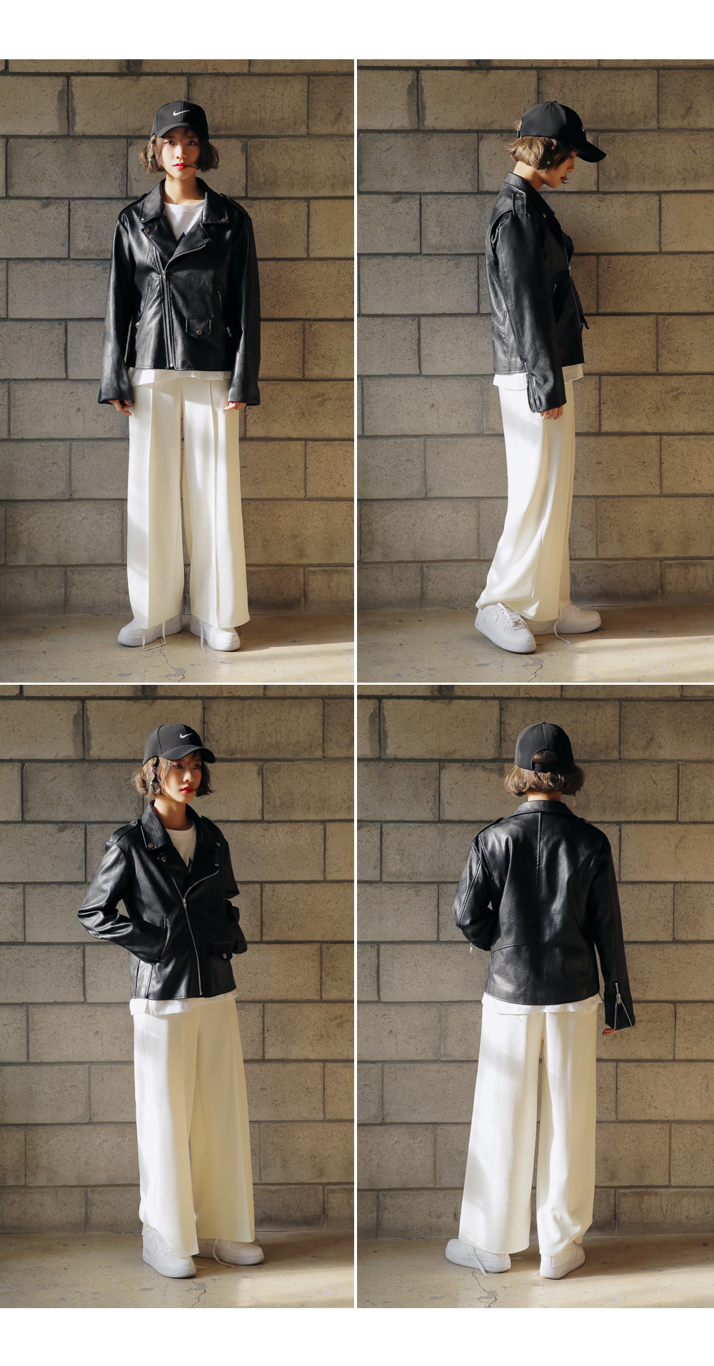 フェイクレザーオーバーシルエットライダースジャケット・全1色 | DHOLIC | 詳細画像10