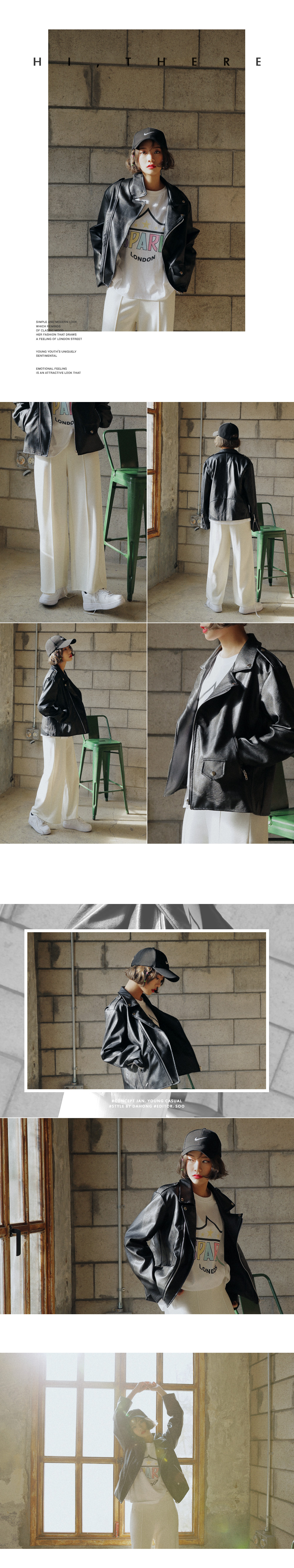 フェイクレザーオーバーシルエットライダースジャケット・全1色 | DHOLIC | 詳細画像6