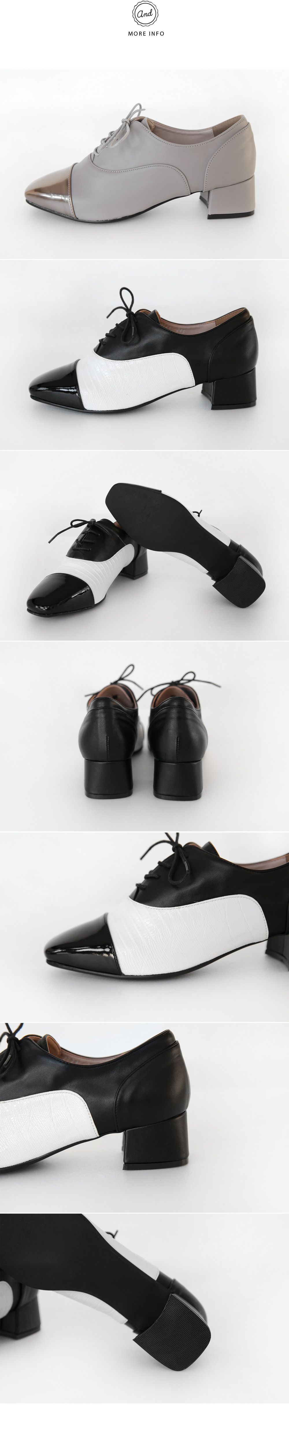 フェイクレザースクエアトゥオックスフォードシューズ・全2色 | DHOLIC | 詳細画像17