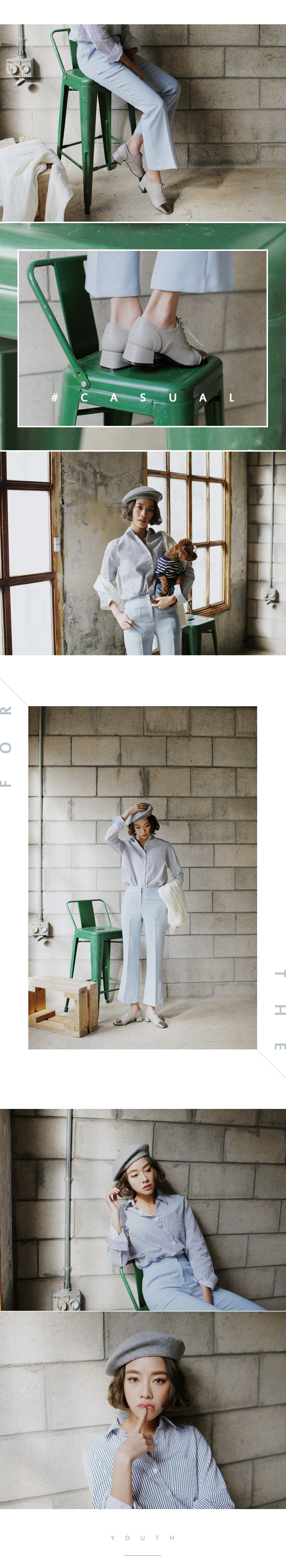 フェイクレザースクエアトゥオックスフォードシューズ・全2色 | DHOLIC | 詳細画像3