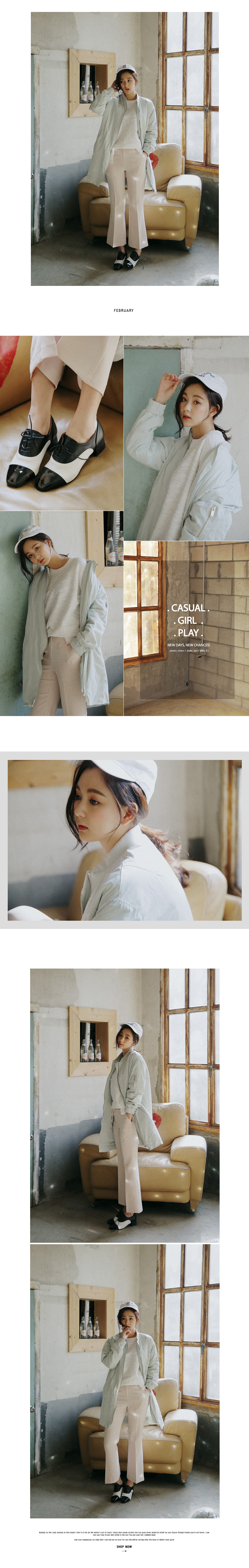 フェイクレザースクエアトゥオックスフォードシューズ・全2色 | DHOLIC | 詳細画像8