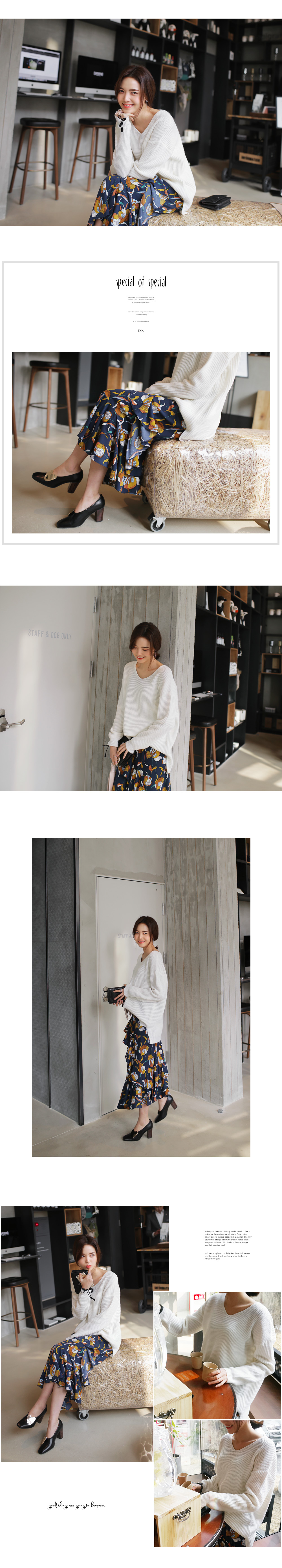 フラワーラッフルアシメヘムロングスカート・全2色 | DHOLIC | 詳細画像2