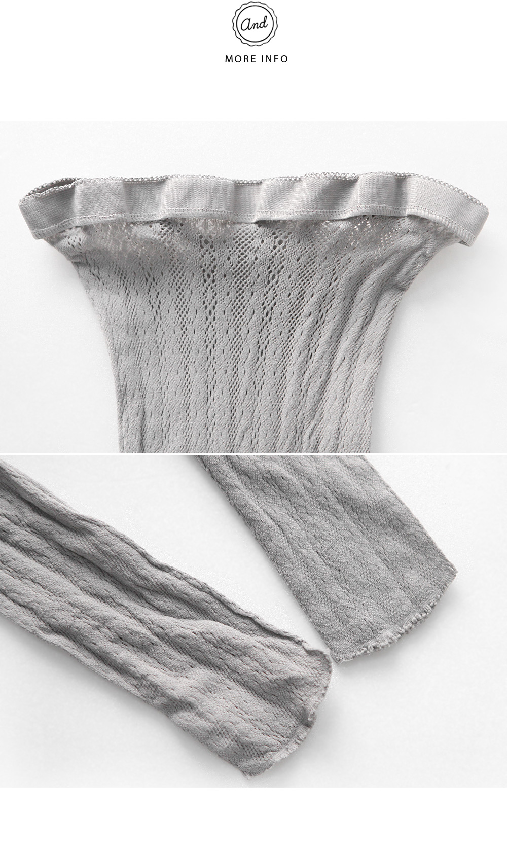 フローラルレースストライプストッキング・全5色 | DHOLIC | 詳細画像5