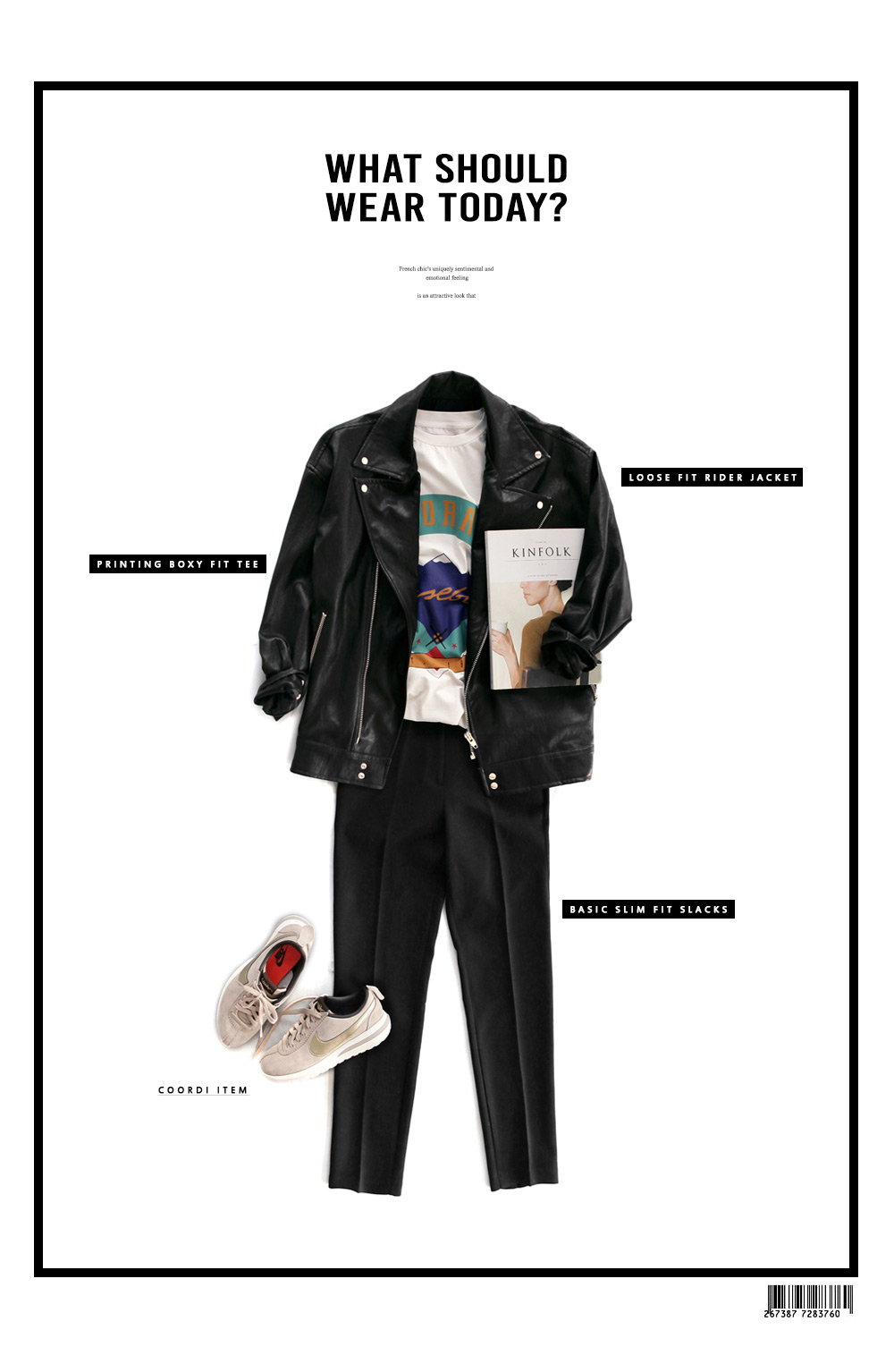 ルーズフィットライダースジャケット・全2色 | DHOLIC | 詳細画像5