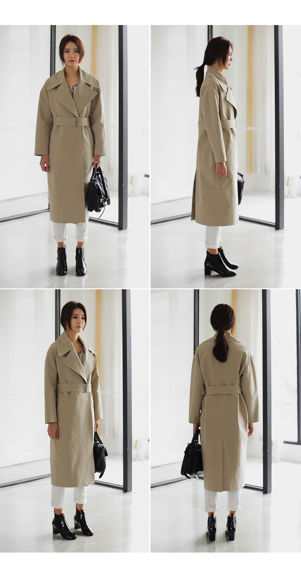 メタルダブルボタンロングトレンチコート・全2色 | DHOLIC | 詳細画像11