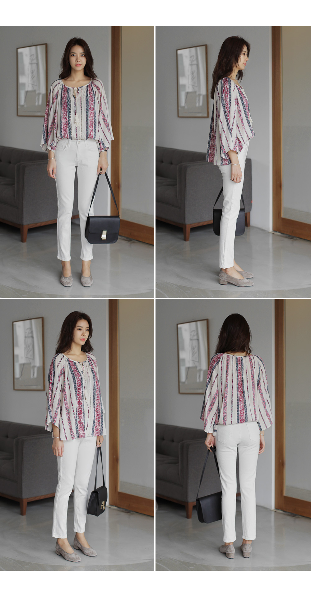 スリムフィットハイウエストコットンパンツ・全6色 | DHOLIC | 詳細画像13