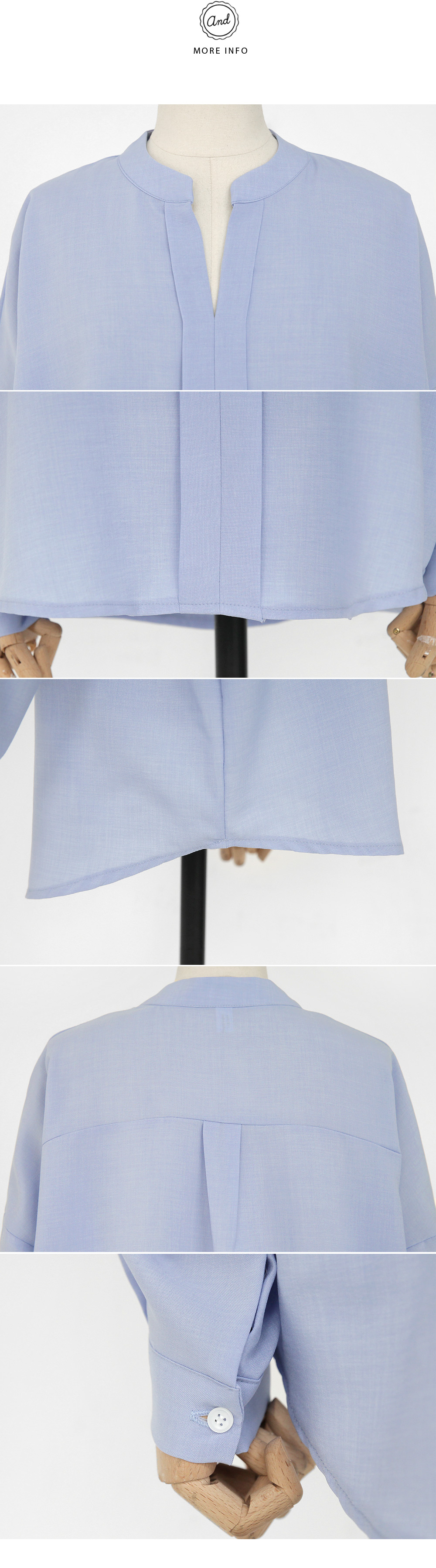 バンドカラースキッパーブラウス・全3色 | DHOLIC | 詳細画像9