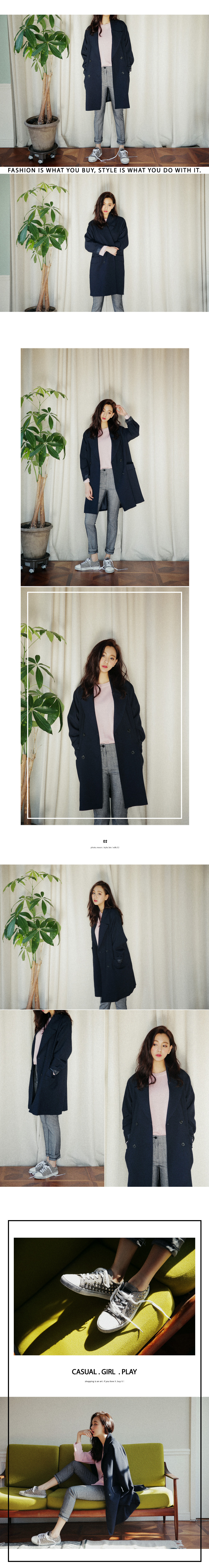 リブなしラウンドネックニットプルオーバー・全5色 | DHOLIC | 詳細画像9