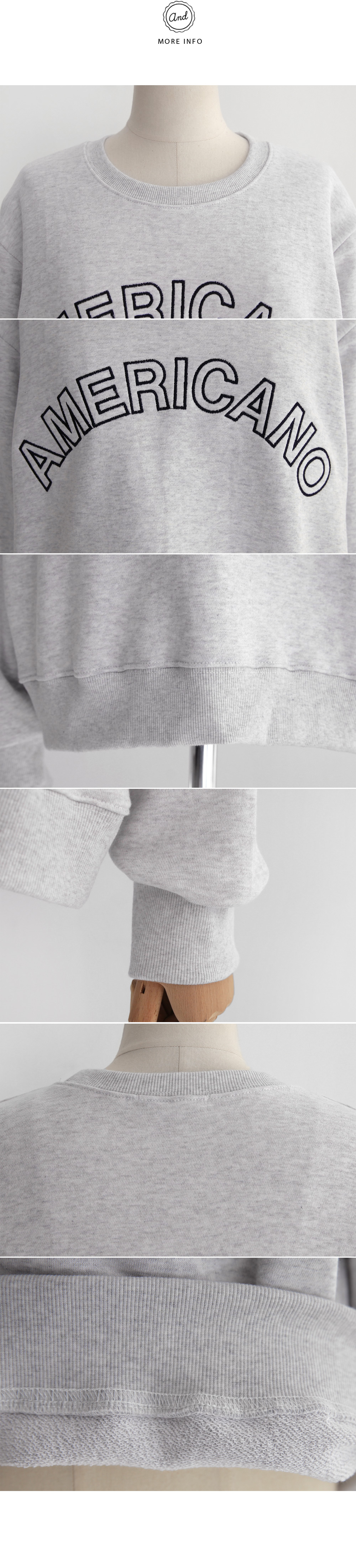 AMERICANOロゴ刺繍スウェットプルオーバー・全3色 | DHOLIC | 詳細画像10