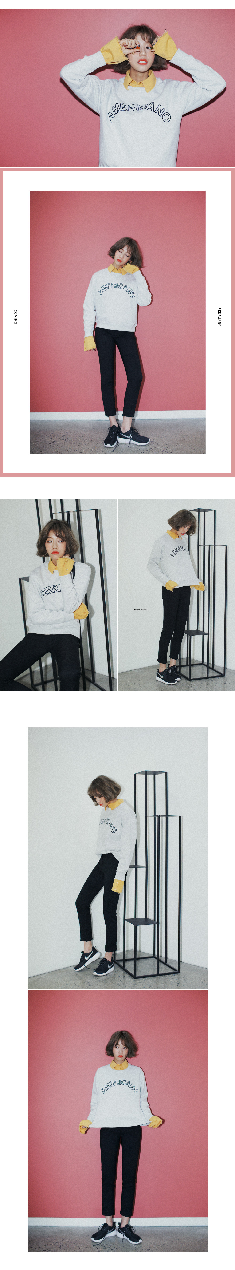 AMERICANOロゴ刺繍スウェットプルオーバー・全3色 | DHOLIC | 詳細画像6