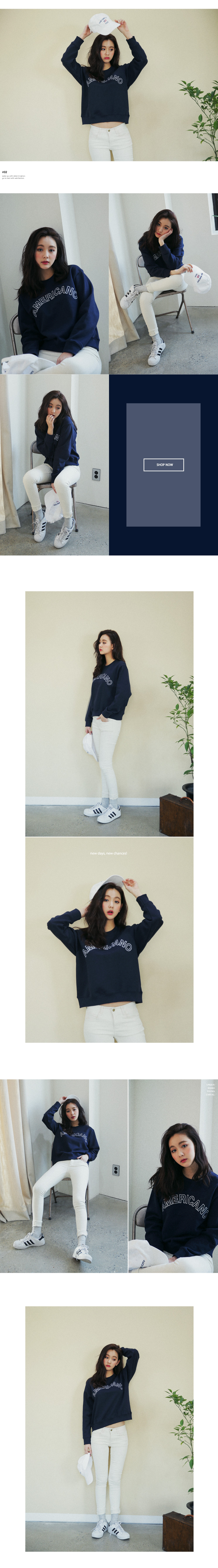 AMERICANOロゴ刺繍スウェットプルオーバー・全3色 | DHOLIC | 詳細画像8