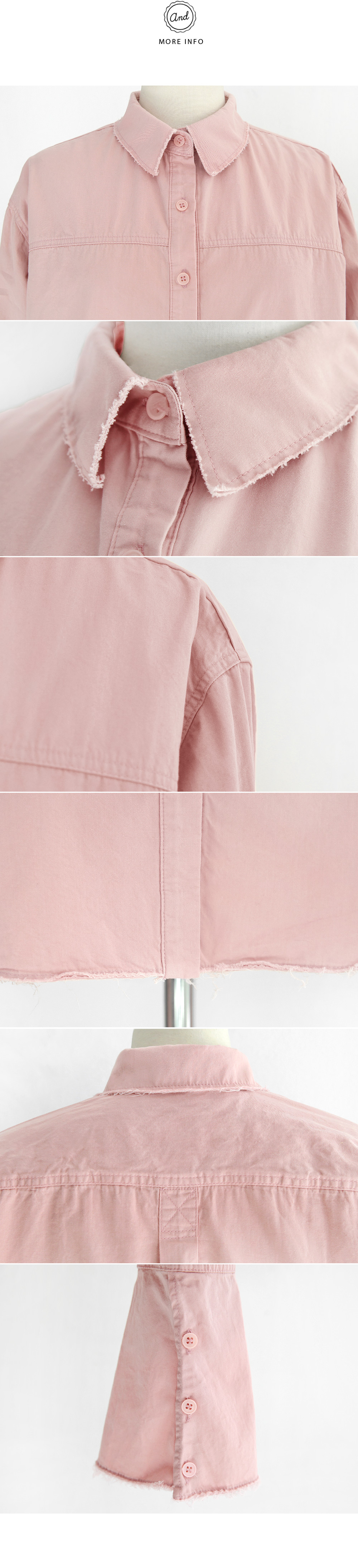 フレイドヘムワイドカフスシャツ・全3色 | DHOLIC | 詳細画像14