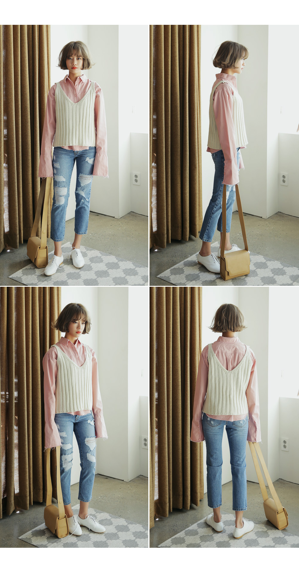 ハイダメージクロップドデニムパンツ・全1色 | DHOLIC | 詳細画像6