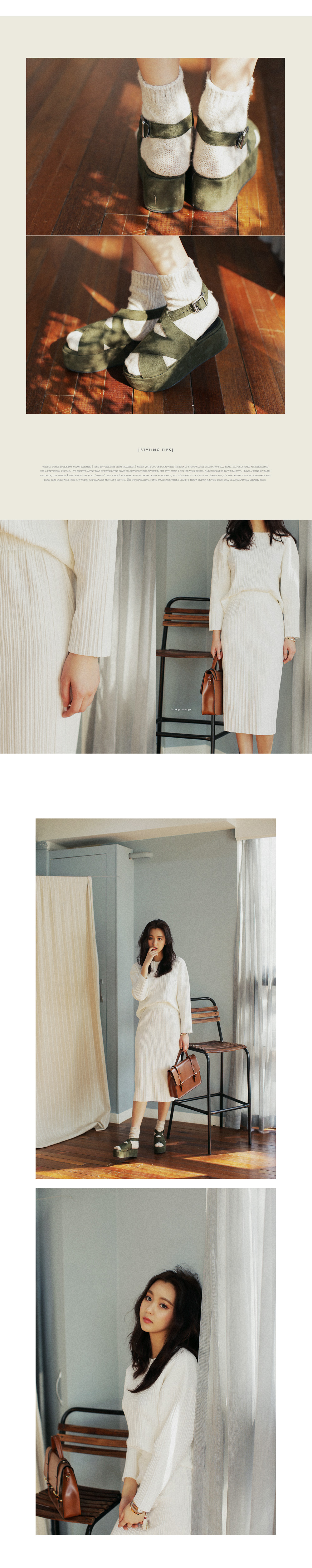 <font color=red><b>**雑誌Scawaii!9月号/mer8月号/Seventeen7・6月号掲載**</b></font>クロスストラッププラットフォームサンダル・全3色 | DHOLIC | 詳細画像2