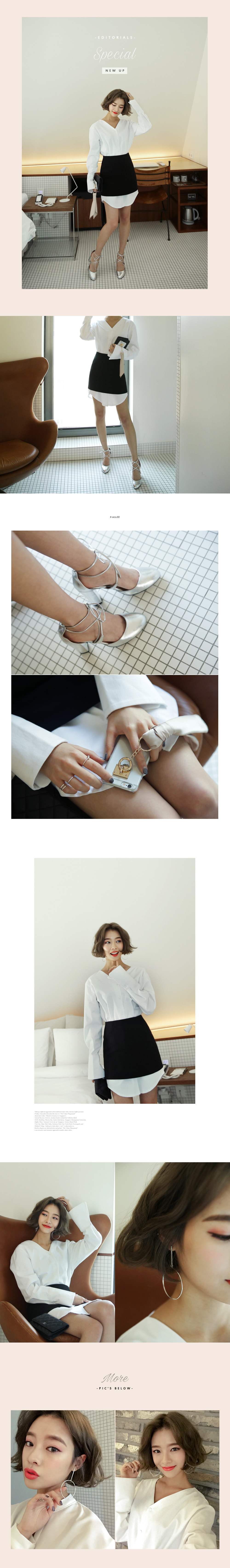 エナメル調ラウンドトゥレースアップヒール・全3色 | DHOLIC | 詳細画像5